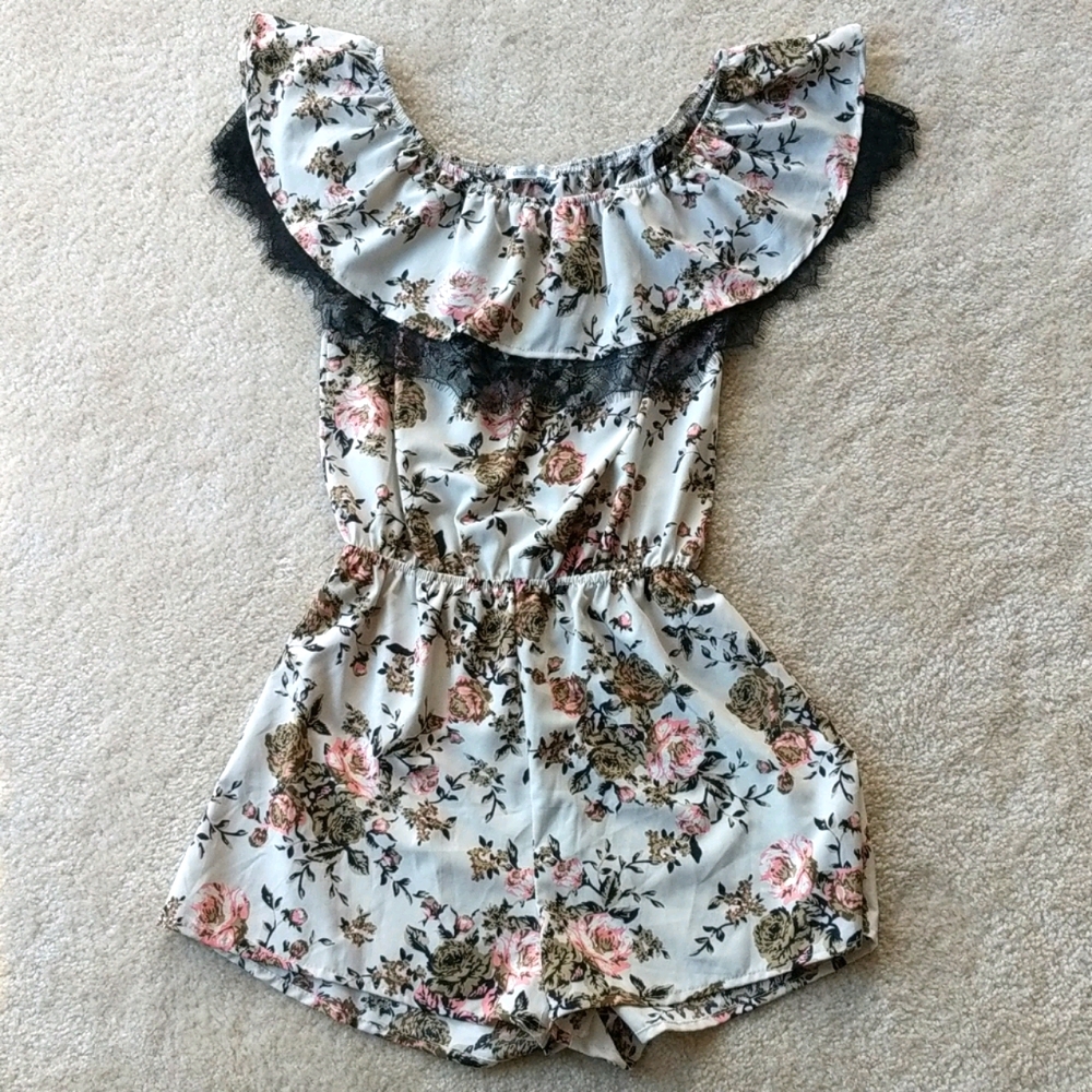 Charlotte Russe Flower Romper
